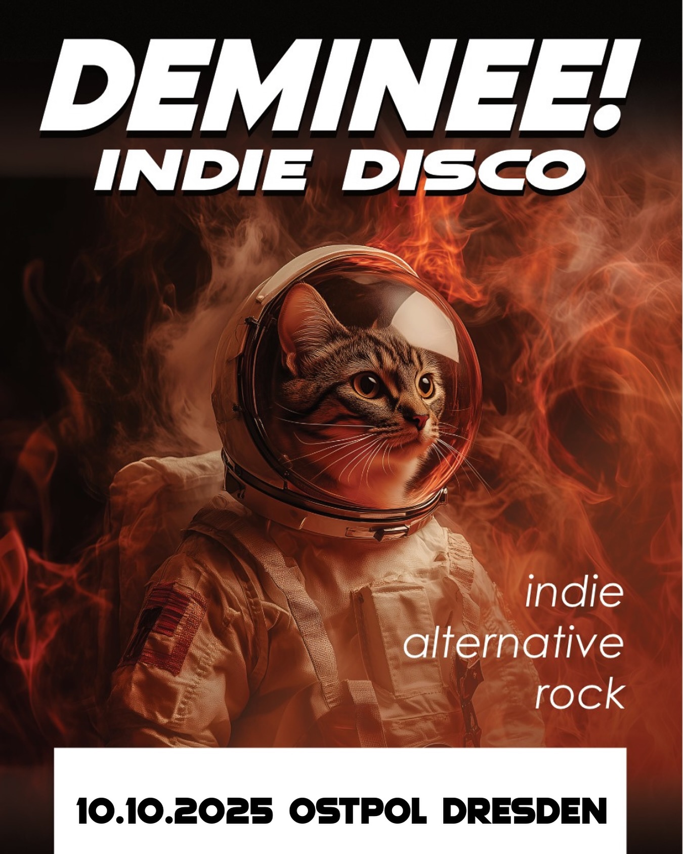 Draußen wird es wieder zu schnell kalt und zu schnell dunkel. Deswegen machen wir uns drinnen die gemütlichen Lampen an und wärmen uns zusammen tanzend und singend auf zu spätsommerlichen Indie-Sounds bis die ersten verfärbten Blätter wieder von der Sohle.
🍂🧡