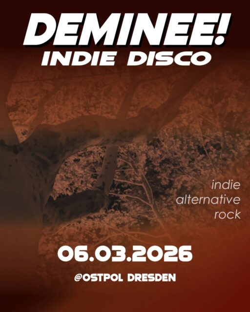 Ihr seid schon da, wenn wir weiter machen. Ihr wollt in die Disco, wir sind Indie Disco.
Beim Konzert von Laura Lee & The Jettes schon warm getanzt - laufen wir mit euch danach im Ostpol erst richtig heiß. Indie-Rock ohne Ende auf der After Show Party von Deminee, kommt vorbei!