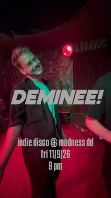 Es ist Zeit für ne indie disco 🪩 
@madness.dresden am Freitag, den 11.09.2026 ab 21 Uhr.